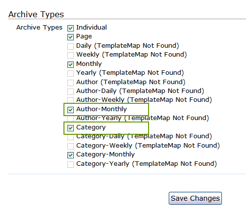Archive Types